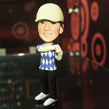 高爾夫球公仔-女生公仔(15公分)